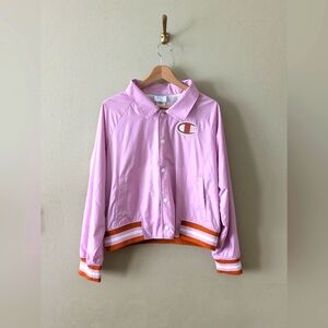 Champion Coaches Violet/Pink Emproidered Jacket